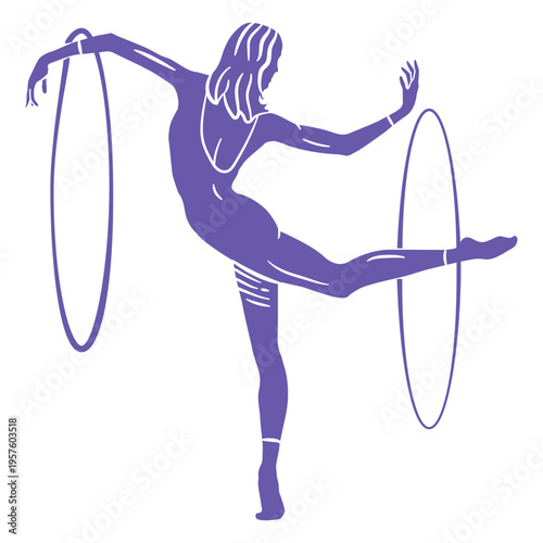 girl doing gymnastics routine