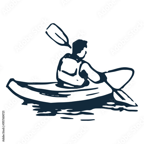 Man in a kayak