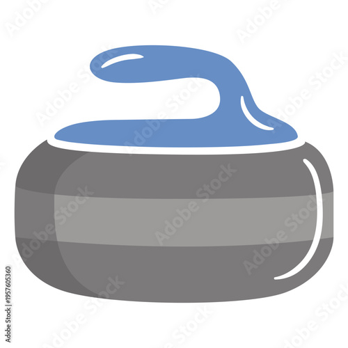 Curling puck icon