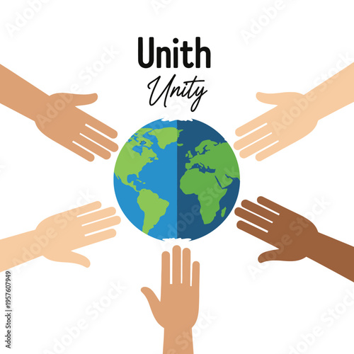 Diverse Hands Reaching Towards Earth Symbolizing Global Unity and Connection.