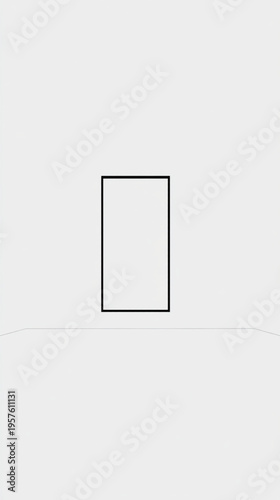 Rectangle Shape Outline Black Border.