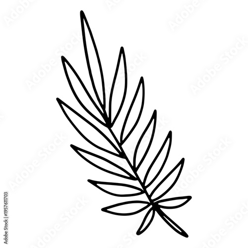 Minimalist olive branch
