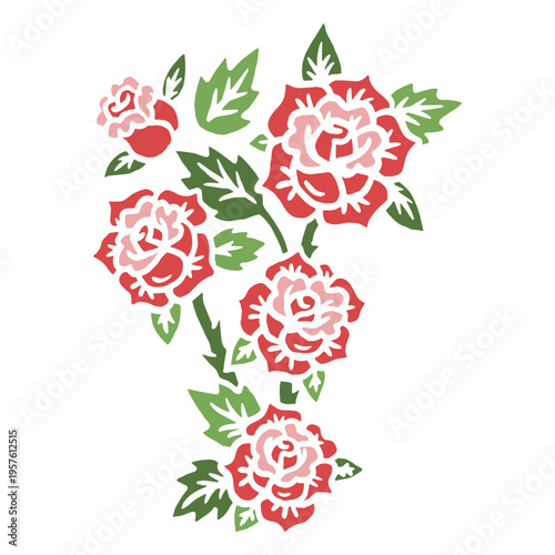 Houseplant roses cut out