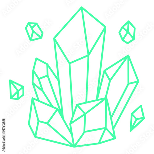 Healing quartz crystal