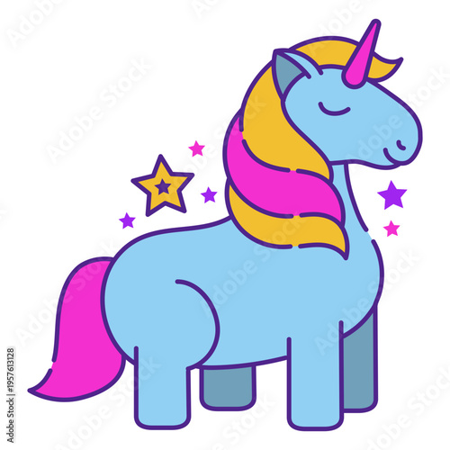 Glowing little unicorn