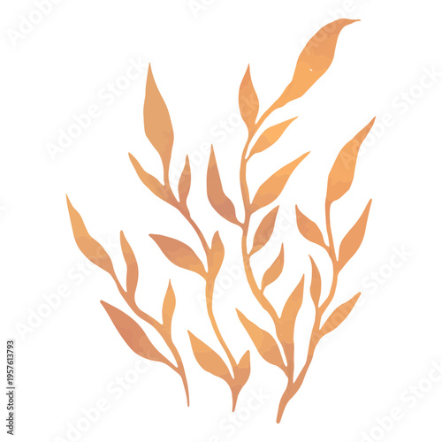 Ocean filled with strands of seaweed