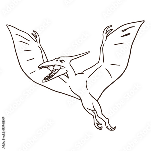 Pterosaur dinosaur stroke