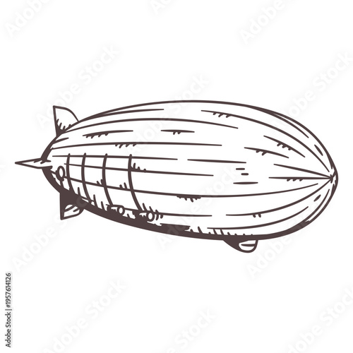 Zeppelin from the beginning of the twentieth century