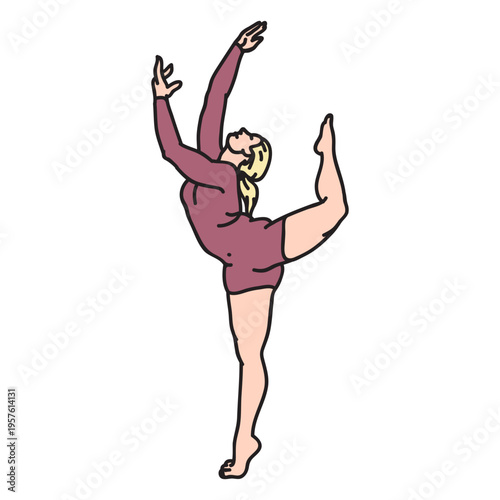 Talented ballet dancer