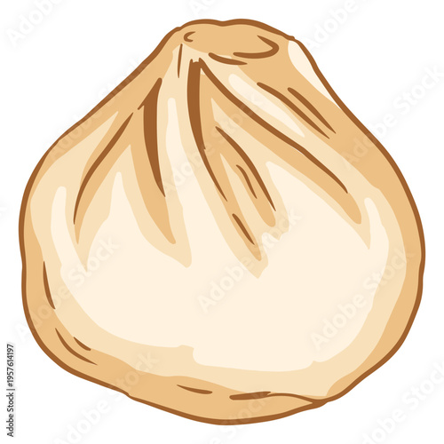 Veggie-packed bao bun for a healthy lunch option