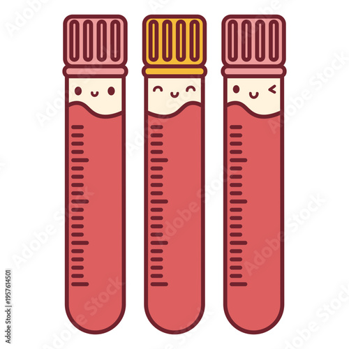 Colorful bloodwork instruments