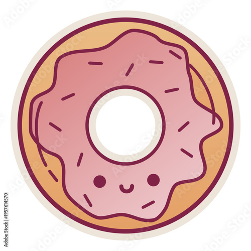Glazed donut design