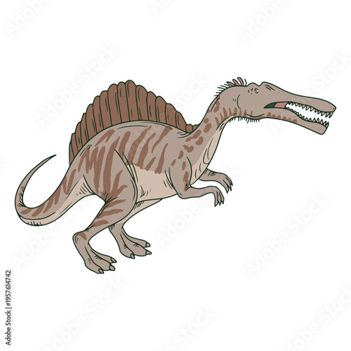 Colored spinosaurus