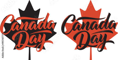 Celebrating canada day with patriotic spirit and maple leaf symbols on july 1st