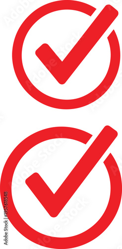 Wooden block concepts illustrated with red checkmarks on white background