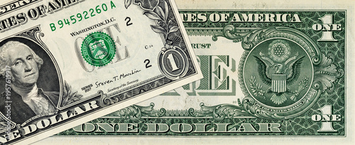 1 US dollar United States of America banknote for design purpose. Money United States of America