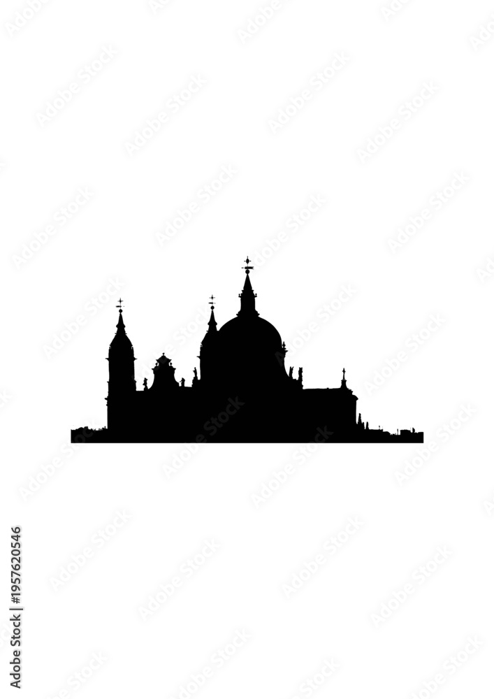 Fototapeta premium Catedral de la Almudena en Madrid