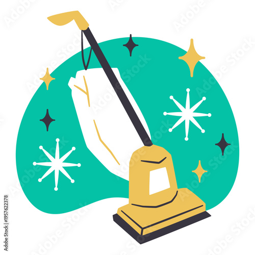 Vacuum cleaner flat icon