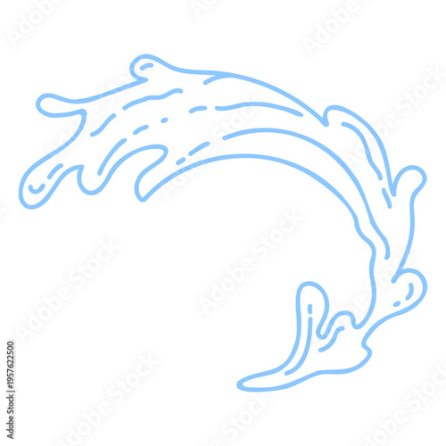 Splashing waves in a waterpark