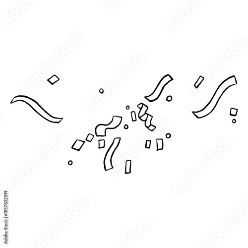 Confetti raining down to celebrate the holidays