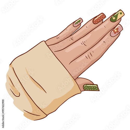 Fingernail beautification designs