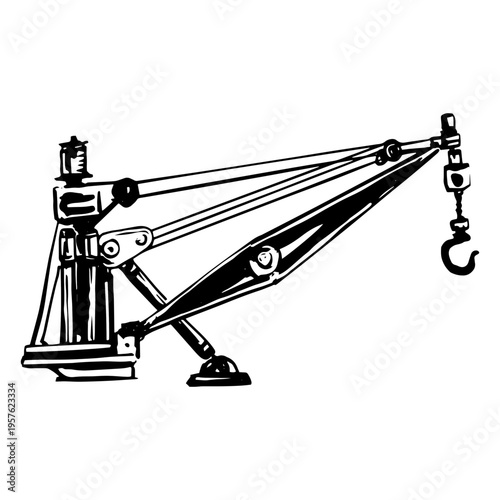 Towing hook of a tow truck