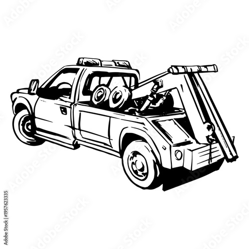 Tow truck for roadside assistance