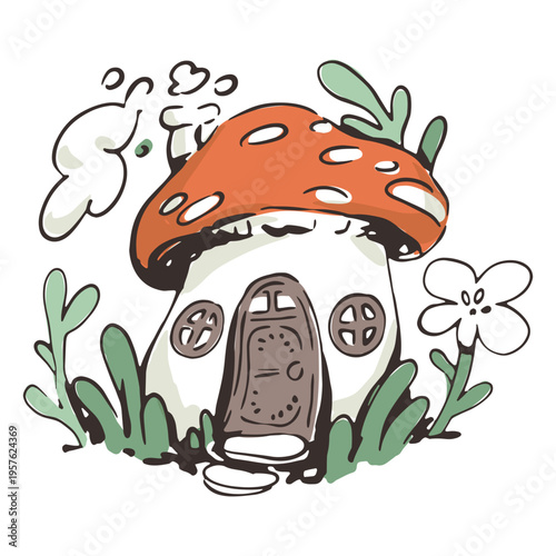Gnome's mushroom house