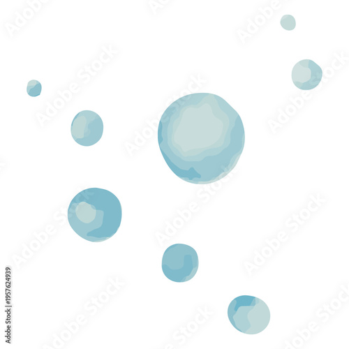 Watercolor bubbles