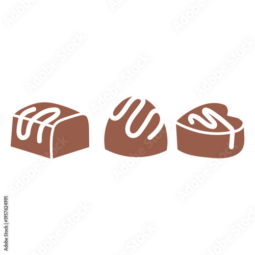 Mouthwatering chocolate candies