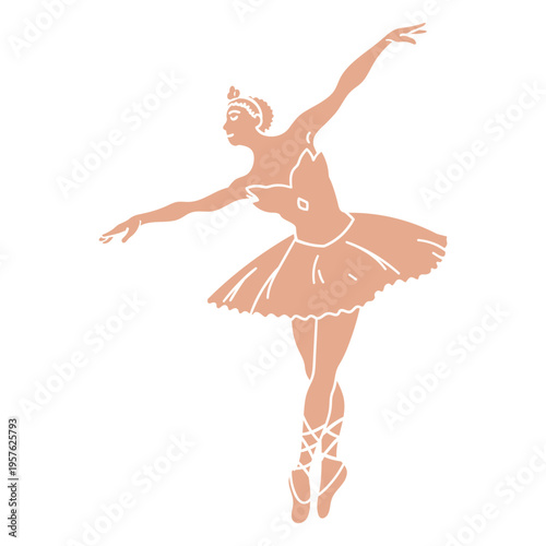 Ballet cut out dance position