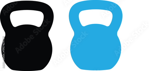 Comparison of black and blue kettlebells for fitness exercises