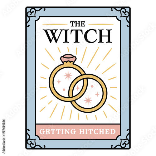 The witch getting hitched funny tarot