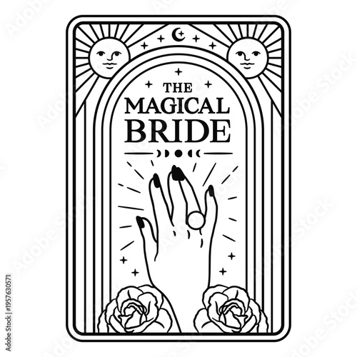 The magical bride tarot card