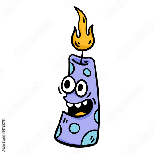 Cartoon candle