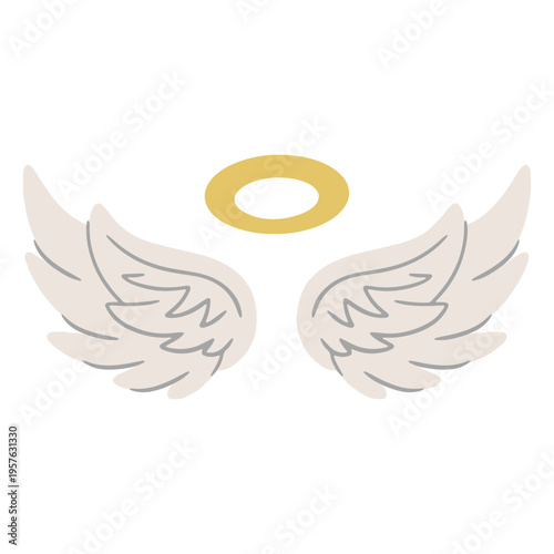 Two angel wings
