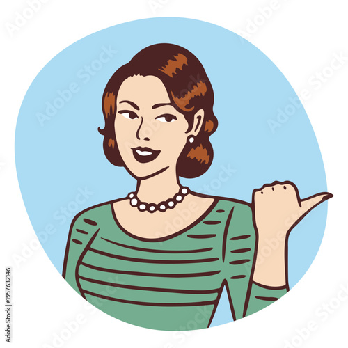 Woman is showing her thumbs up in a circle