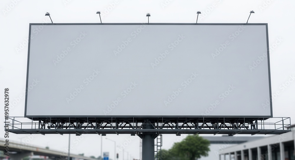 Obraz premium Blank Billboard Outdoor Advertising Space For Your Custom Message