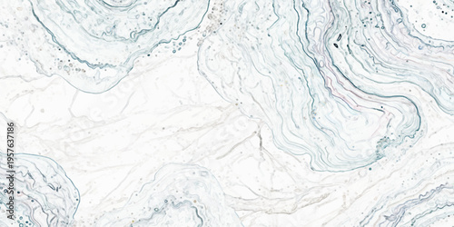 stunning abstract marble pattern with swirling white and gray hues.
