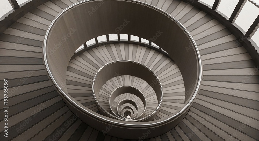 Obraz premium Spiral staircase architectural design