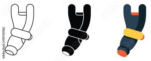 Cable lugs in various colors and styles, clean vector illustrations representing electrical terminals, connectors, and wiring accessories