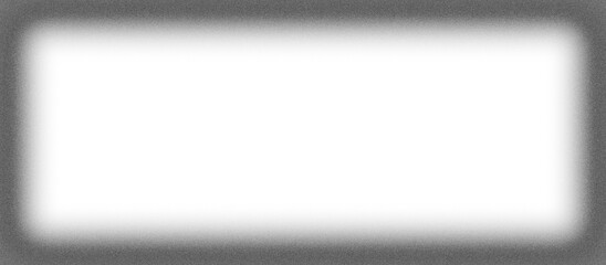 Noise grain frame shadow with vignette gradient old film texture, vector rectangle frame border with noise grain effect, Noise grain overlay on transparent background. Ideal for retro effect, PNG