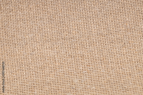 Natural Burlap Fabric Texture Woven Background
