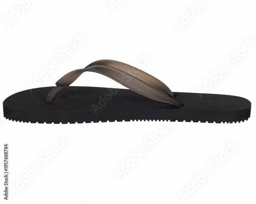 Black Summer Flip Flop Side View