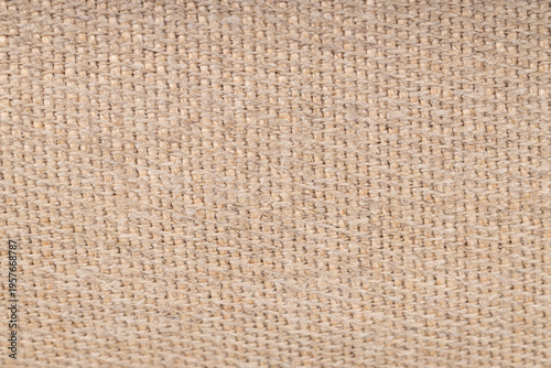 Natural Woven Burlap Fabric Texture Background