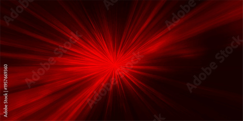 An abstract red star burst illustration features a glowing explosion of bright light rays and fiery energy textures to create a vibrant space motion wallpaper design
