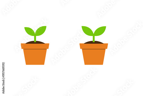 A minimalist flat vector illustration featuring two identical green