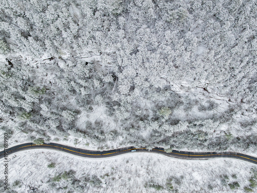 Wallpaper Mural Delaware River aerial view in winter Torontodigital.ca