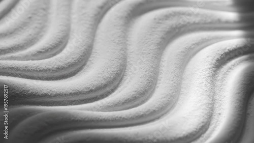 White Cosmetic Powder Texture with Gentle Light Sweep Macro