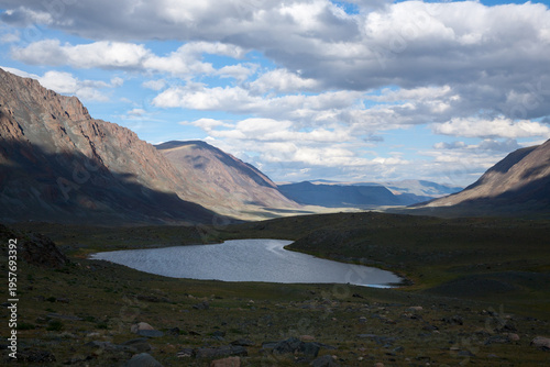 Small lake in Altai Tavan Bogd National Park, Mongolia